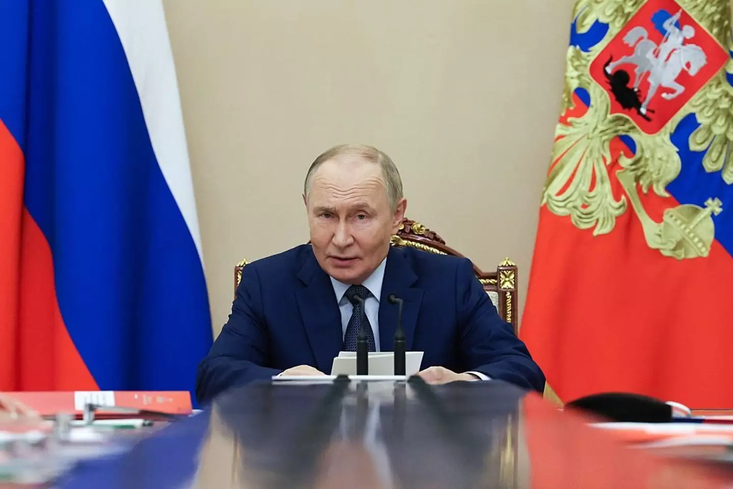 Russia has warned that shooting down their aircraft would be 'war' (ALEXANDER KAZAKOV/POOL/AFP via Getty Images)