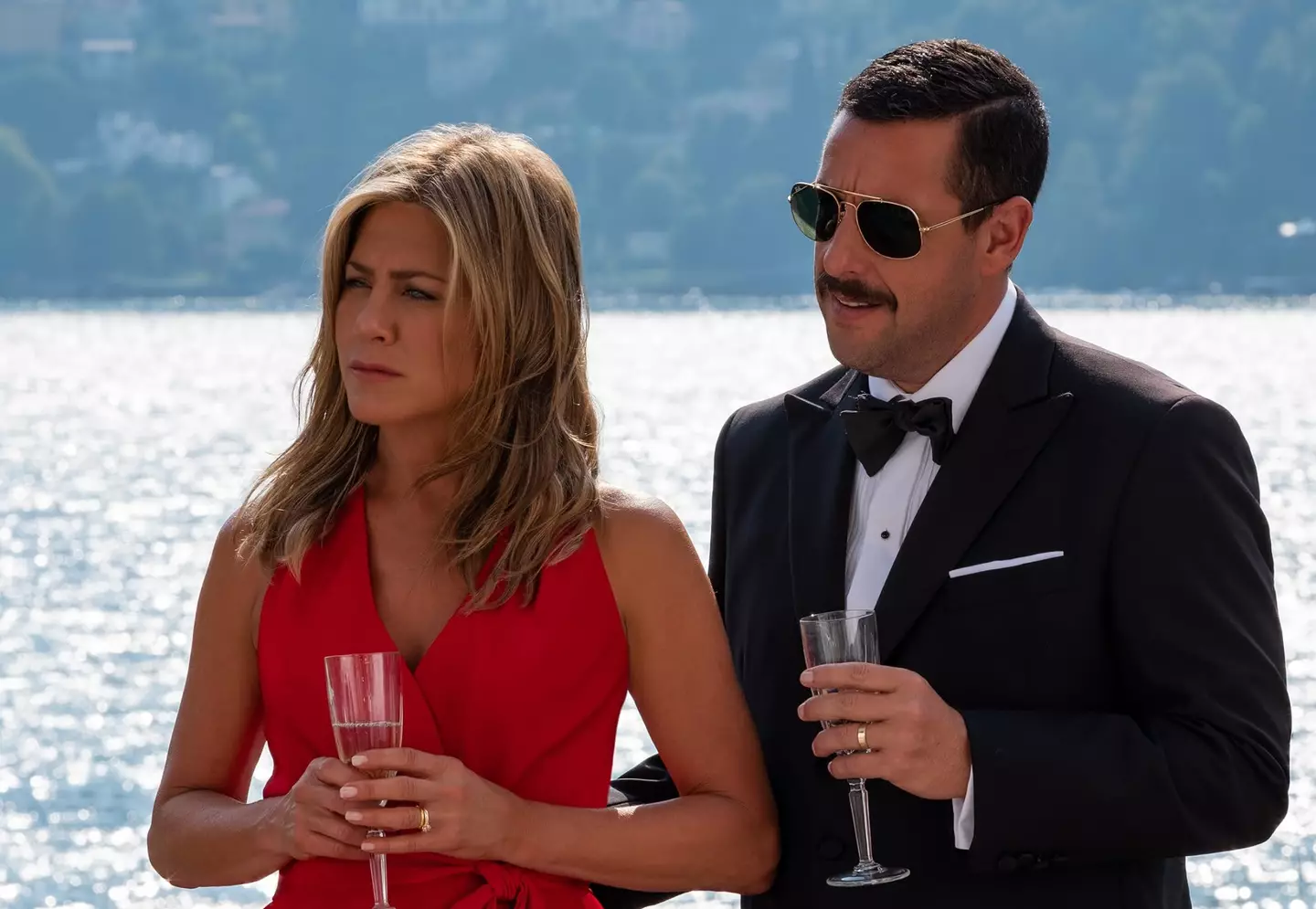 Sandler starred in Murder Mystery 2.