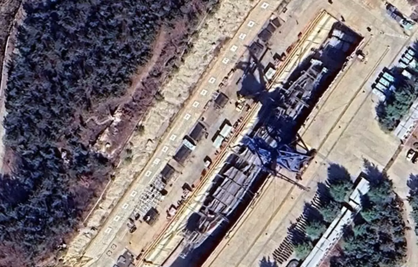 The base could be seen from the latest satellite images as seen on Google Maps (Google Maps)