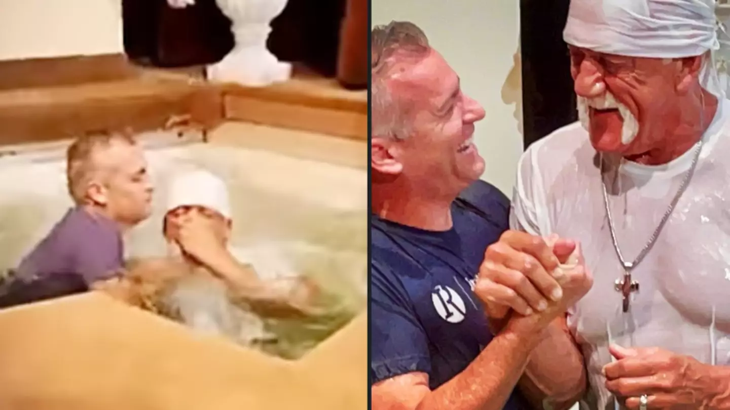 Wrestling legend Hulk Hogan gets baptised at 70 years old and dedicates his life to Jesus