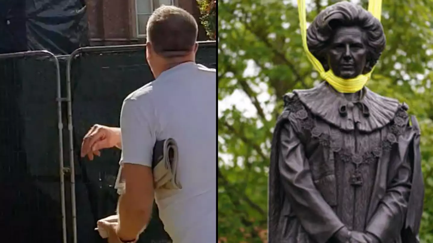 Margaret Thatcher Statue Egged Just Hours After Being Unveiled