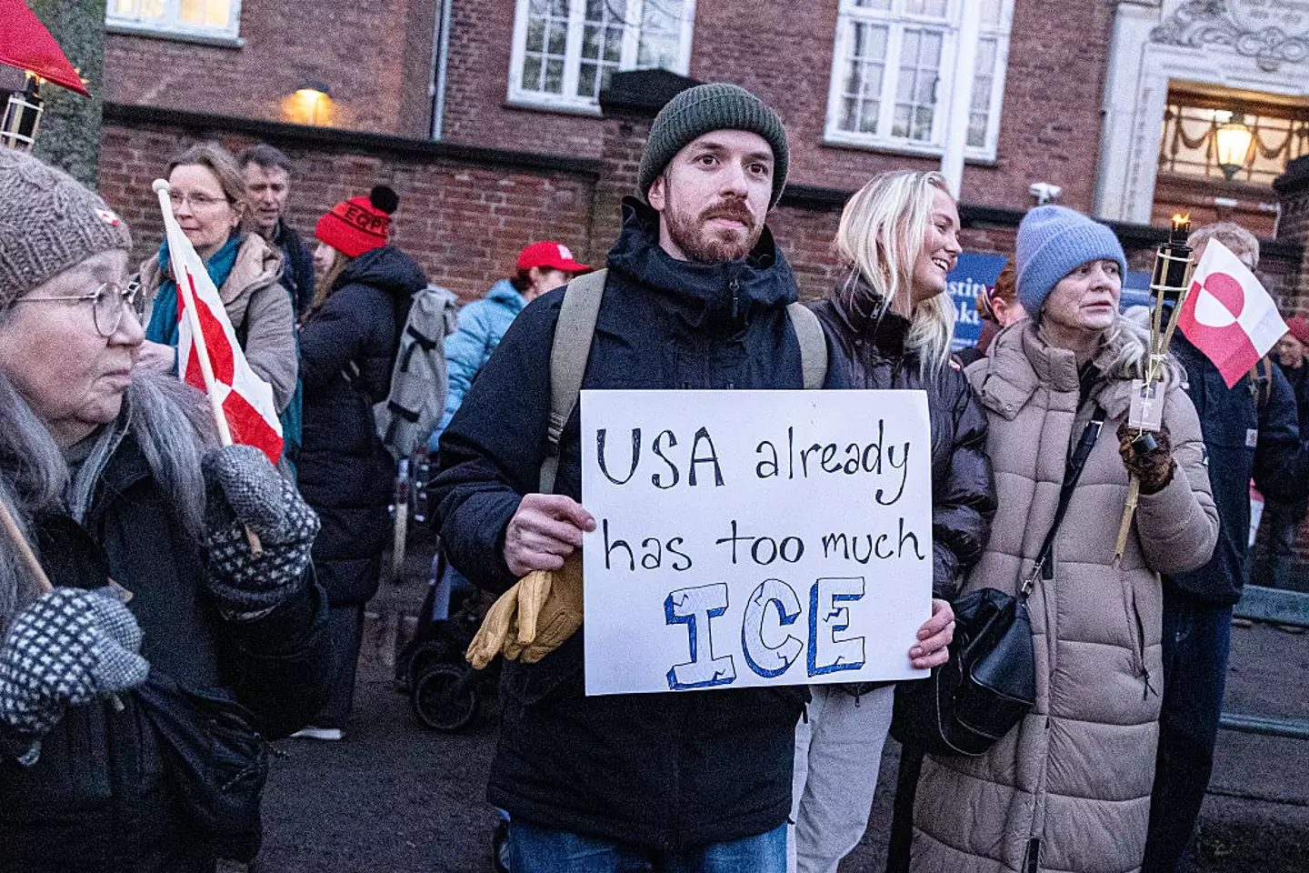 Greenlanders have been clear they don't want to be ruled by the US (Kristian Tuxen Ladegaard Berg/NurPhoto via Getty Images)