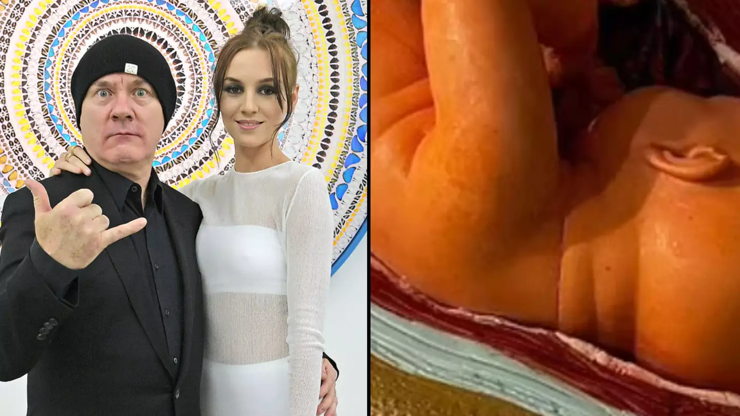 Britain’s richest artist gives girlfriend bizarre birthday cake of unborn child