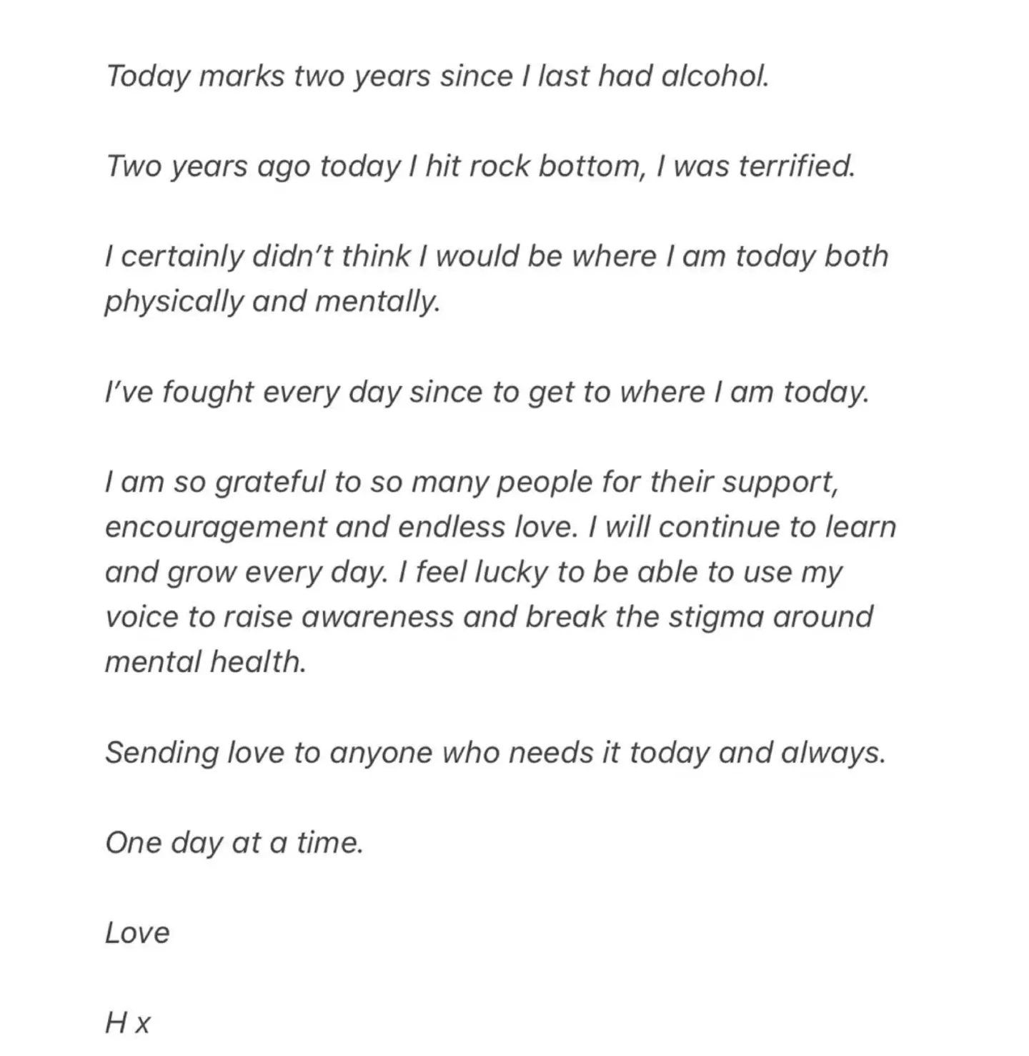 Holly Ramsay celebrated her milestone on Instagram.