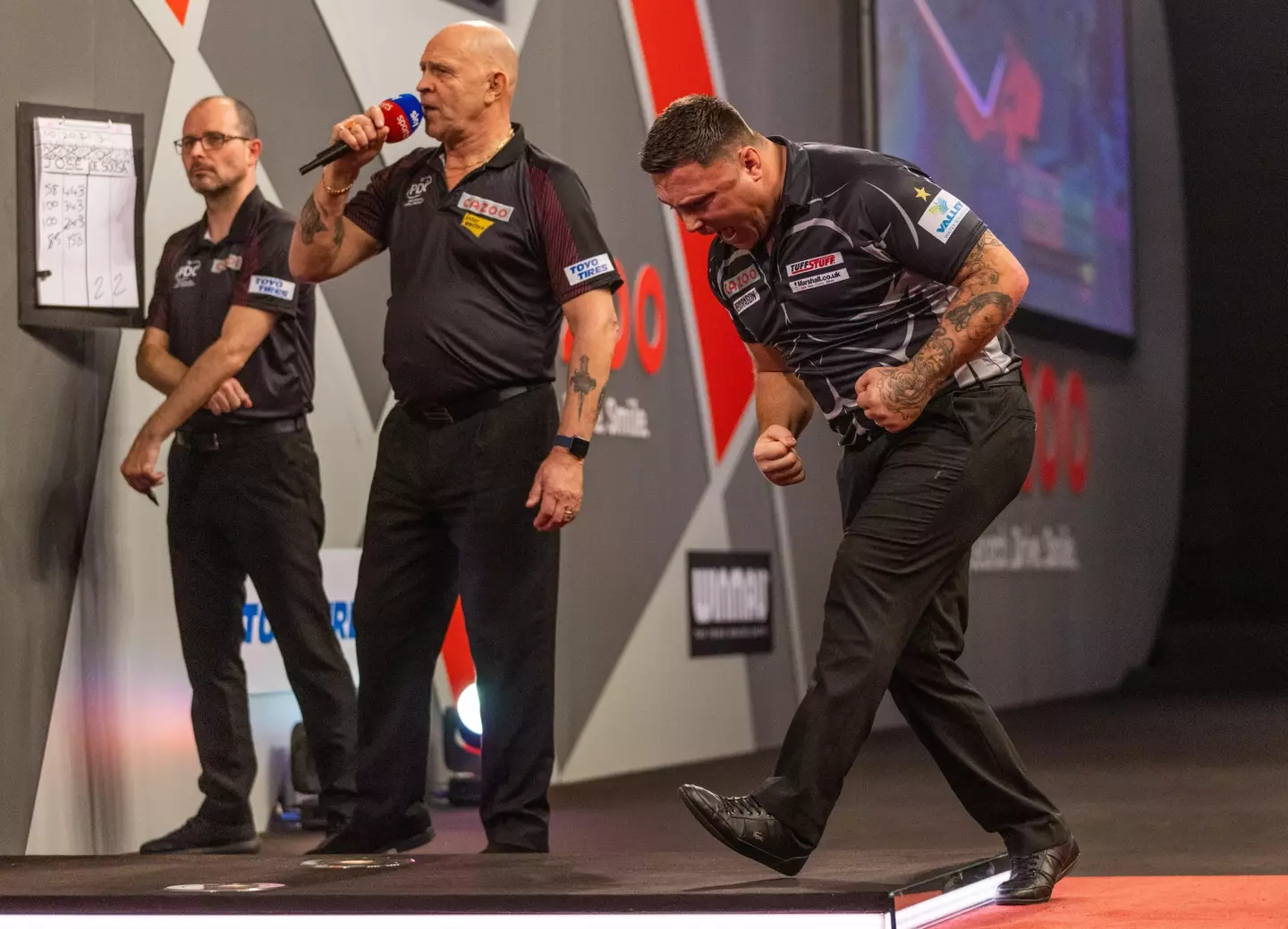 His reaction after missing a 180 didn't go down well.