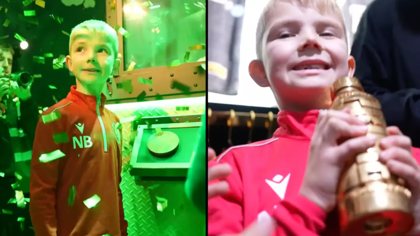 Young boy wins the £400,000 golden Prime drink bottle after correctly guessing the code