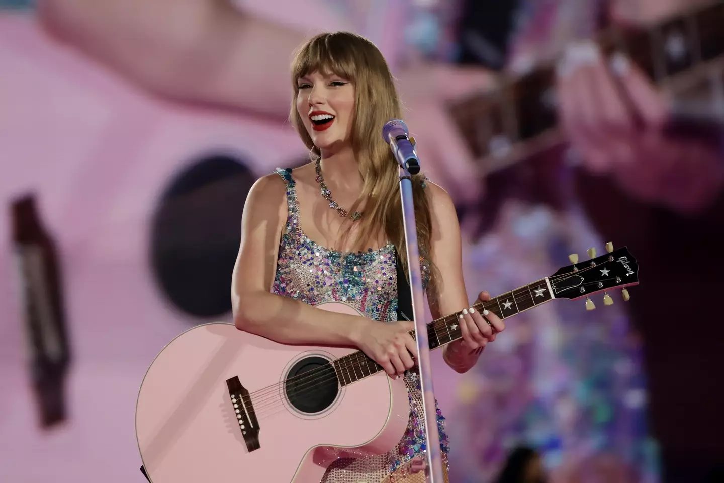 Taylor Swift released her 11th studio album, The Tortured Poets Department, last night. (Ashok Kumar/TAS24/Getty Images for TAS Rights Management)