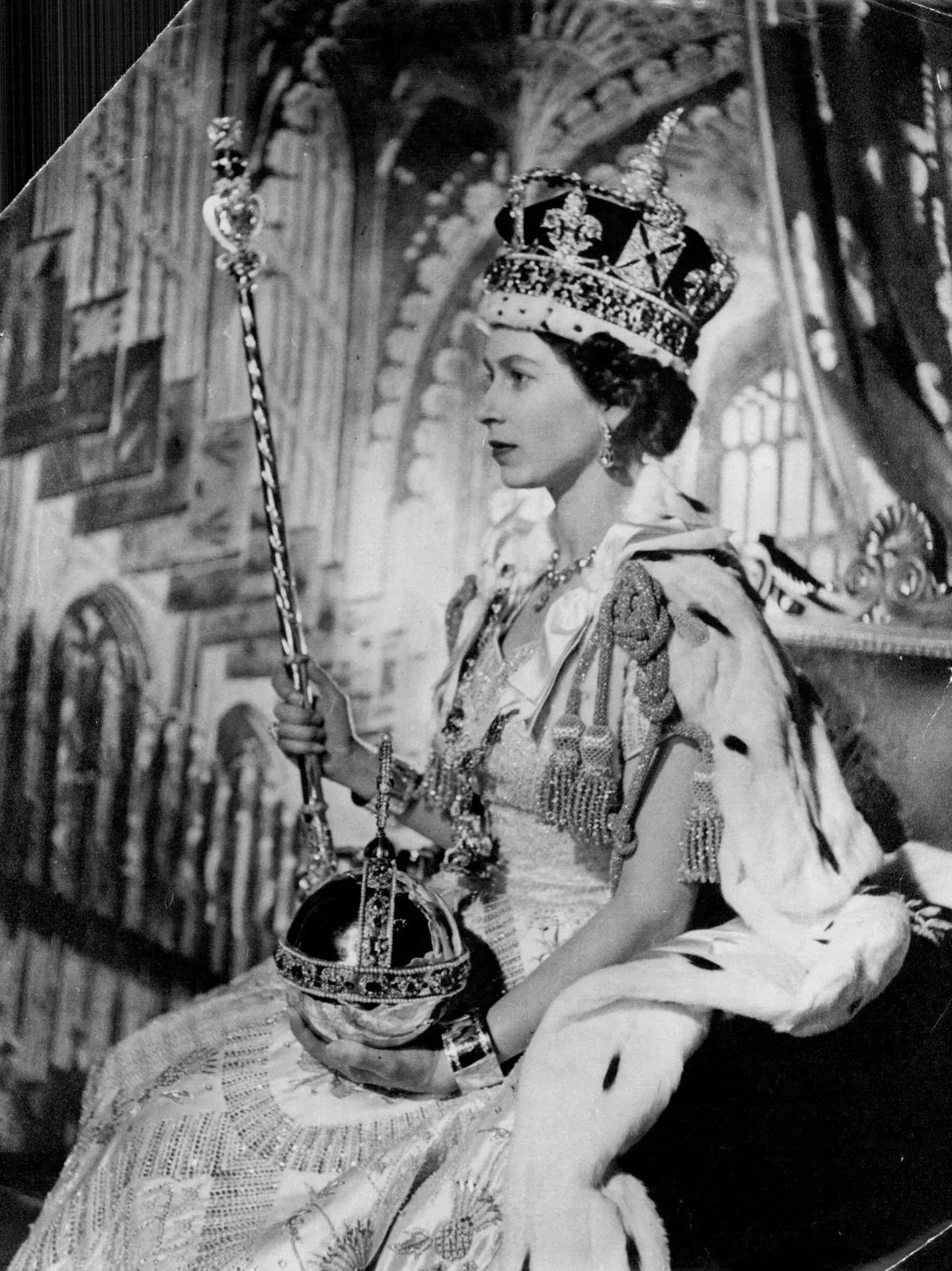 The late Queen's coronation took place on 2 June 1953.