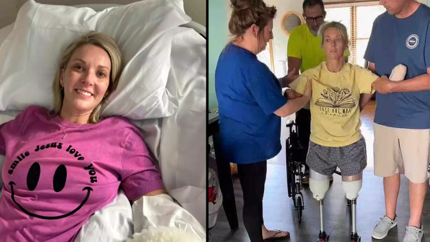Woman who lost all her limbs after routine surgery shares major update