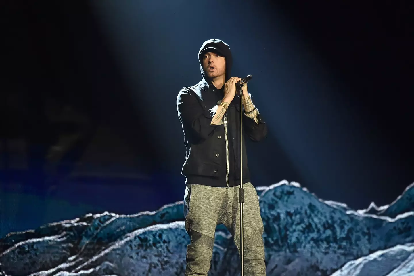 Eminem explained the reasoning behind his comments about the Superman star in a few of his songs (Kevin Mazur/WireImage)