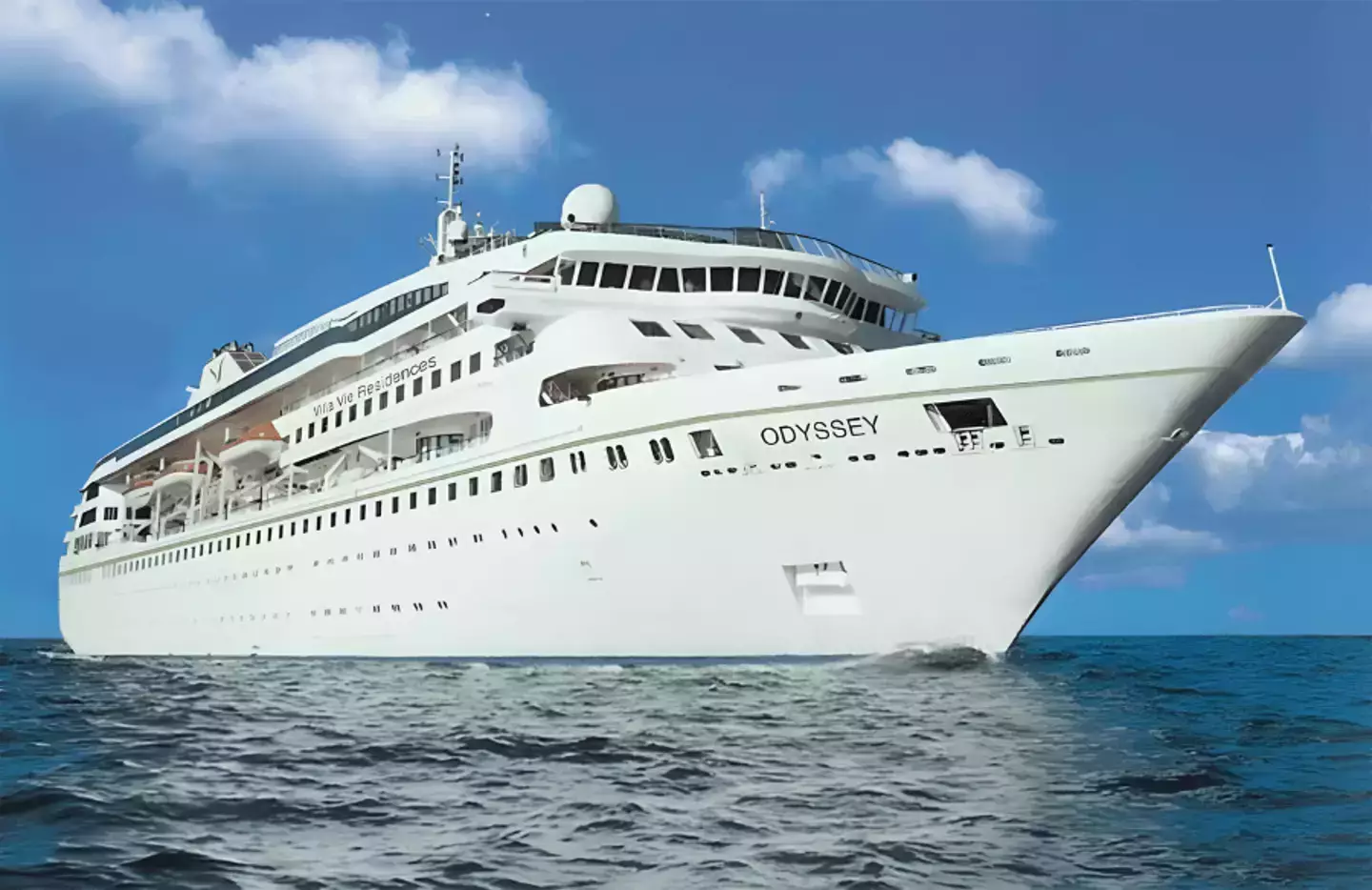 They're supposed to be sailing around the world, but the Odyssey has been beset by a plethora of problems. (Villa Vie Residences)