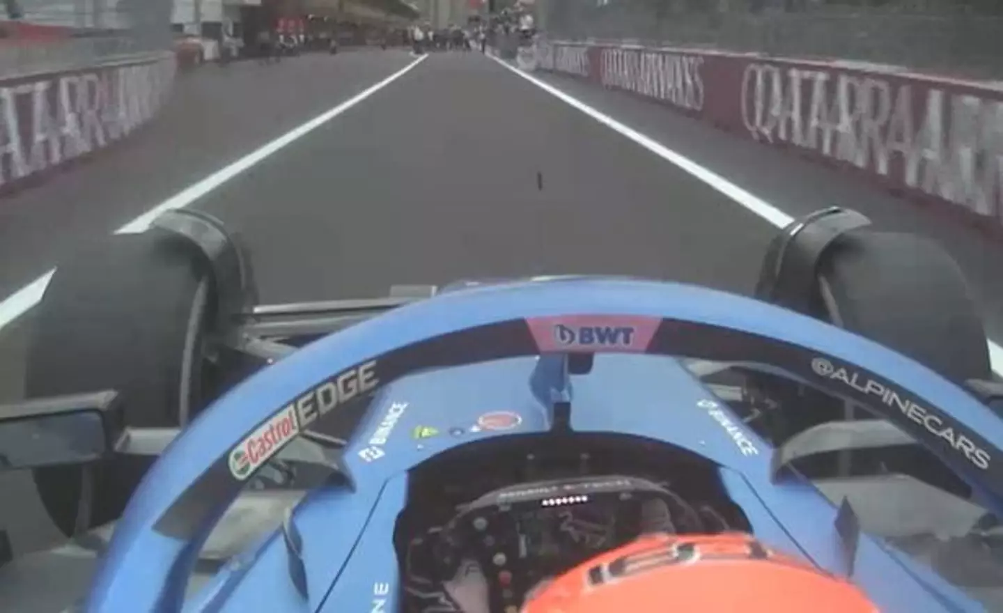 In-car footage just how close the driver was to photographers.