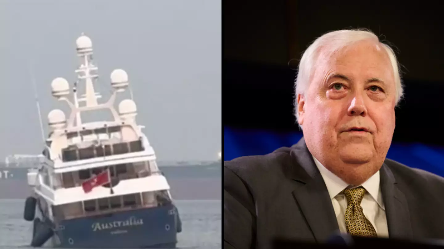 Clive Palmer's $40 million super yacht has run aground in Singapore
