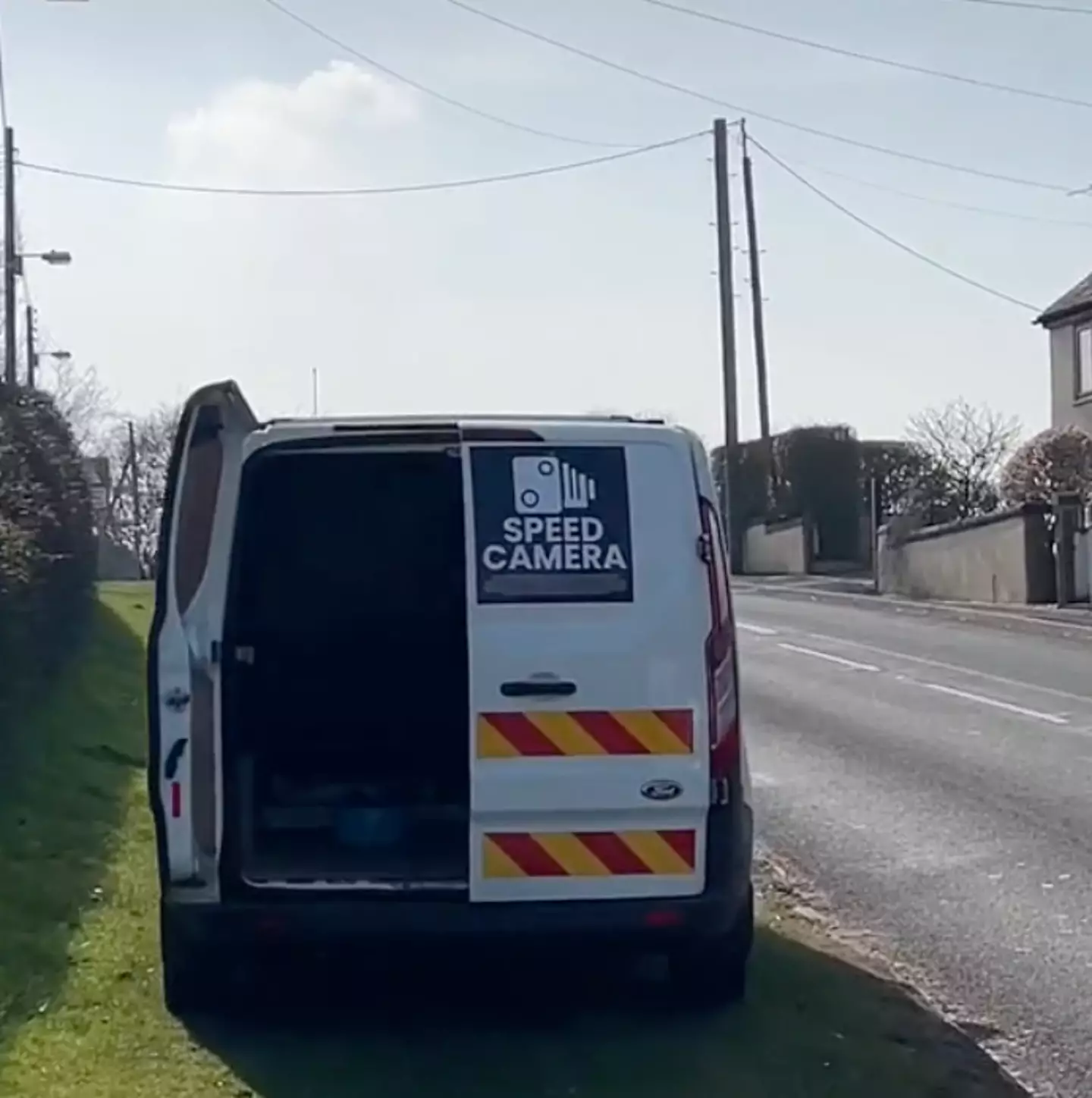 A dad's fake speed camera van.