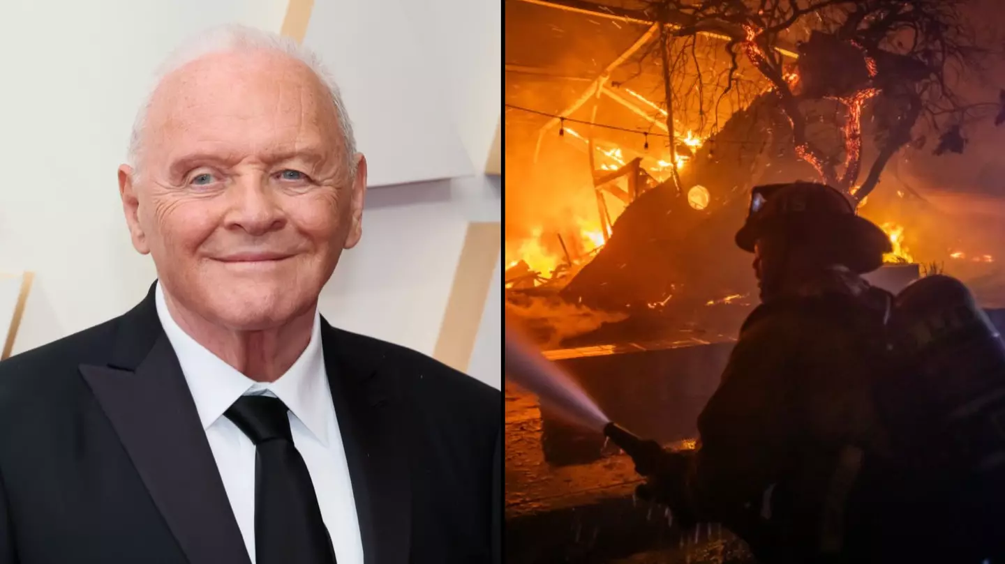 Anthony Hopkins shares important message after 'losing his own home' in the LA wildfires