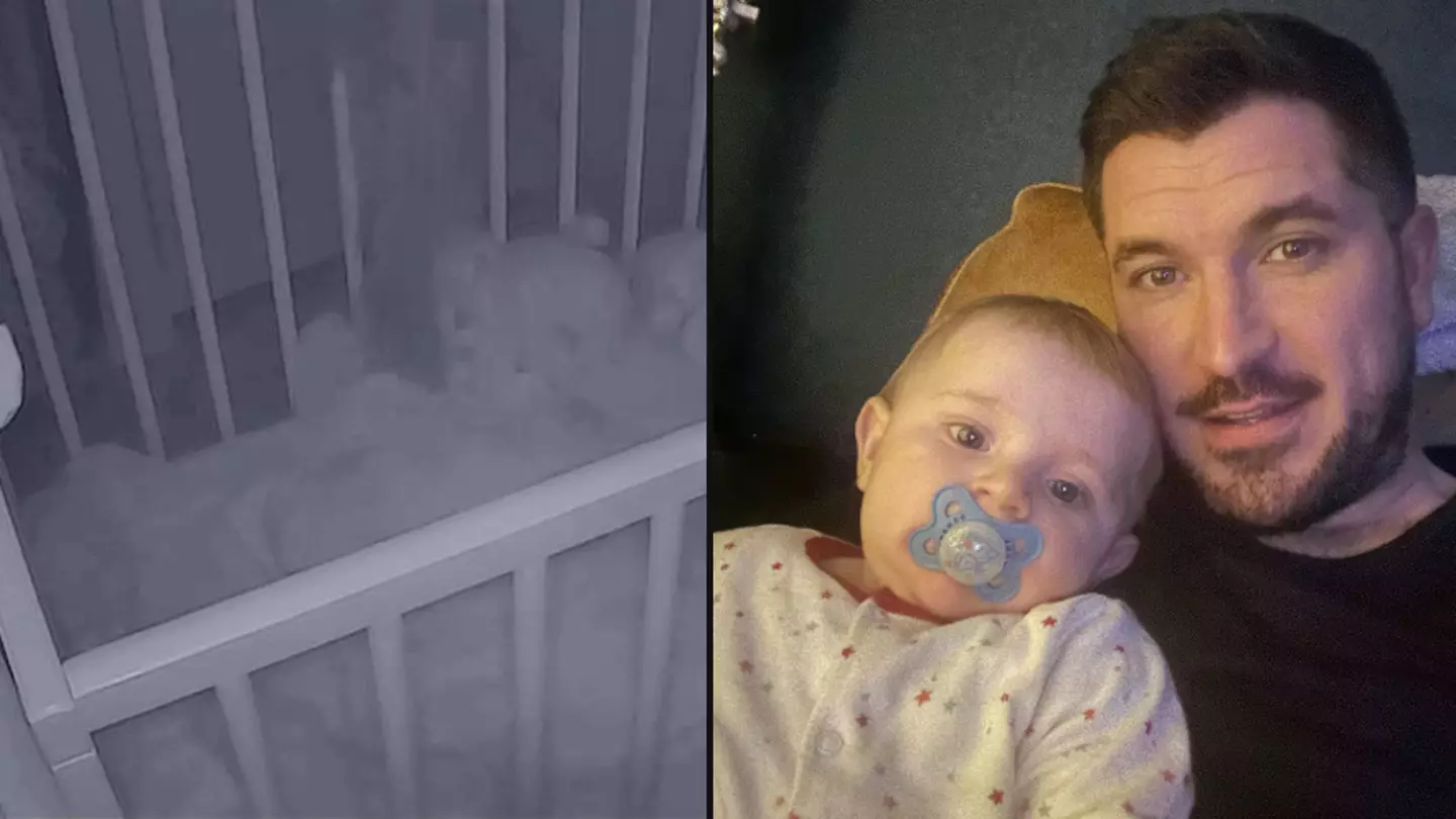 Dad stunned after catching 'ghost arm' reaching into child's cot through baby monitor