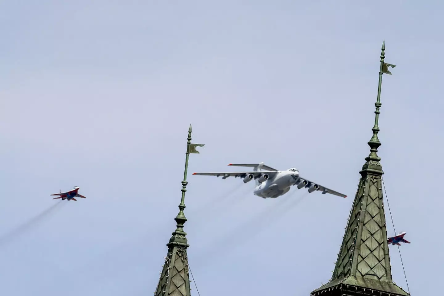 The plane is an Il-80 stuffed to the gills with special features (Sefa Karacan/Anadolu Agency via Getty Images)