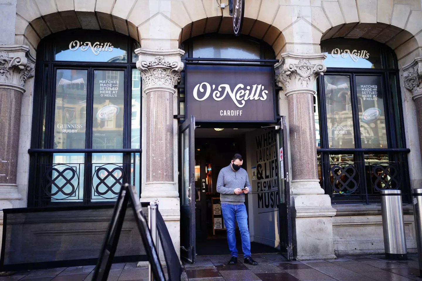 O'Neill's in Cardiff had said it was only welcoming Wales fans.