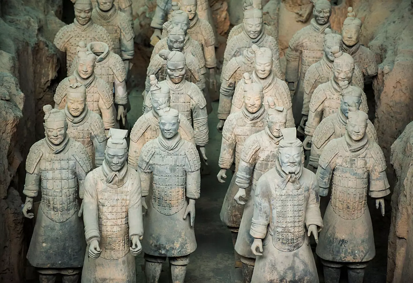 Some artefacts inside the chamber might not survive seconds in Xi'an's dry climate.