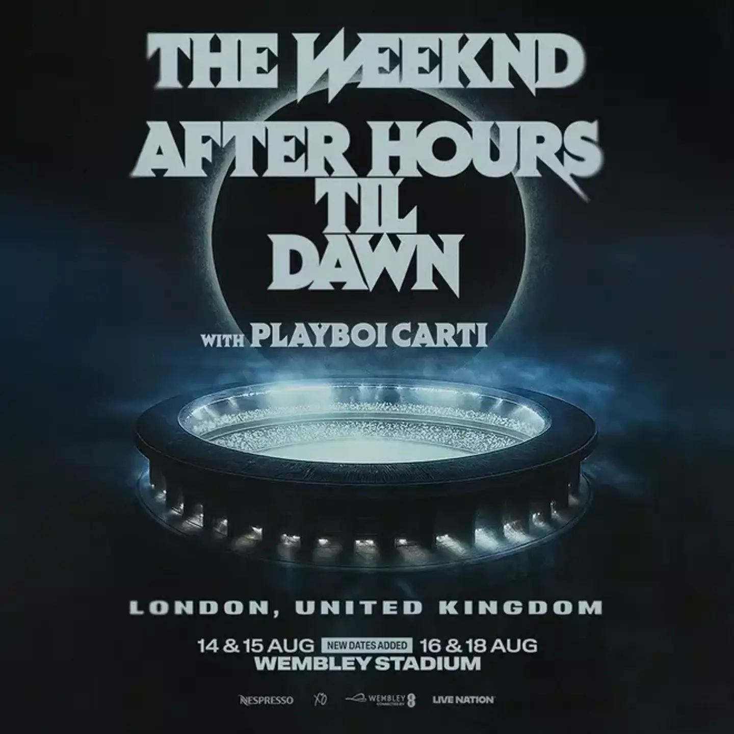 The Weeknd is touching down in London in August 2026 and has recently added an additional date on August 19 (