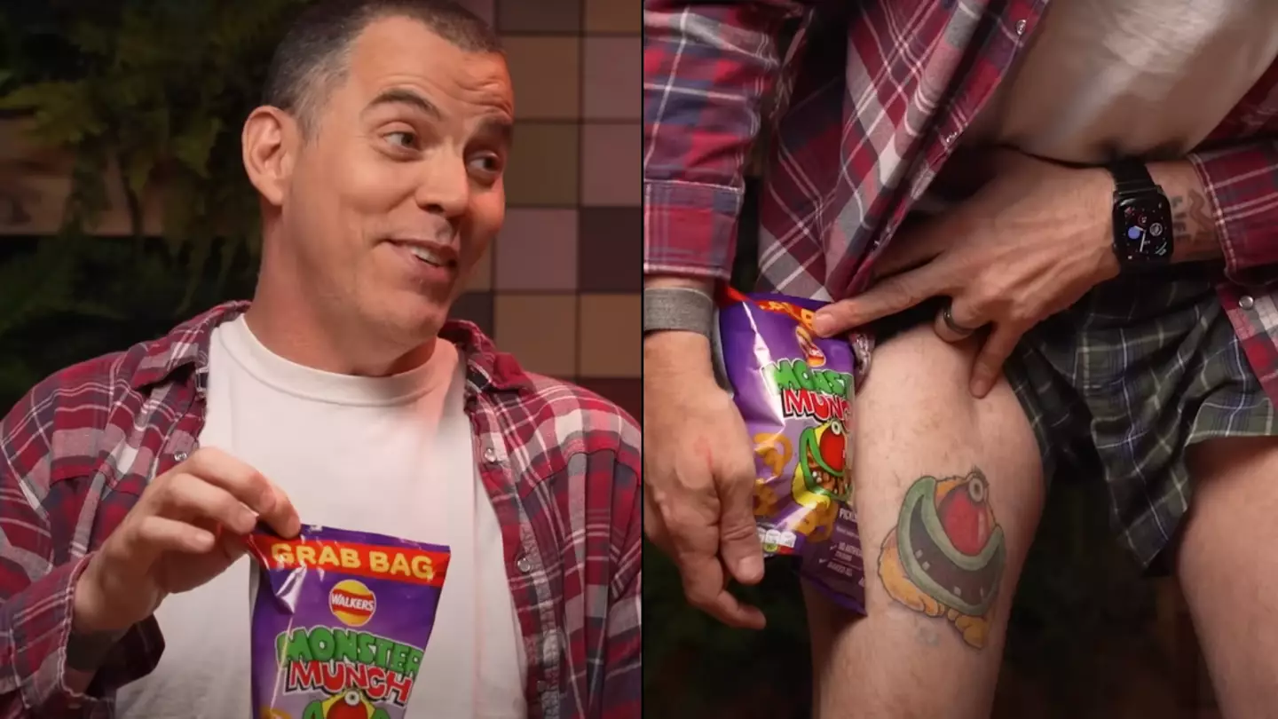 Steve-O loves British snack so much that he has tattoo dedicated to it on his leg
