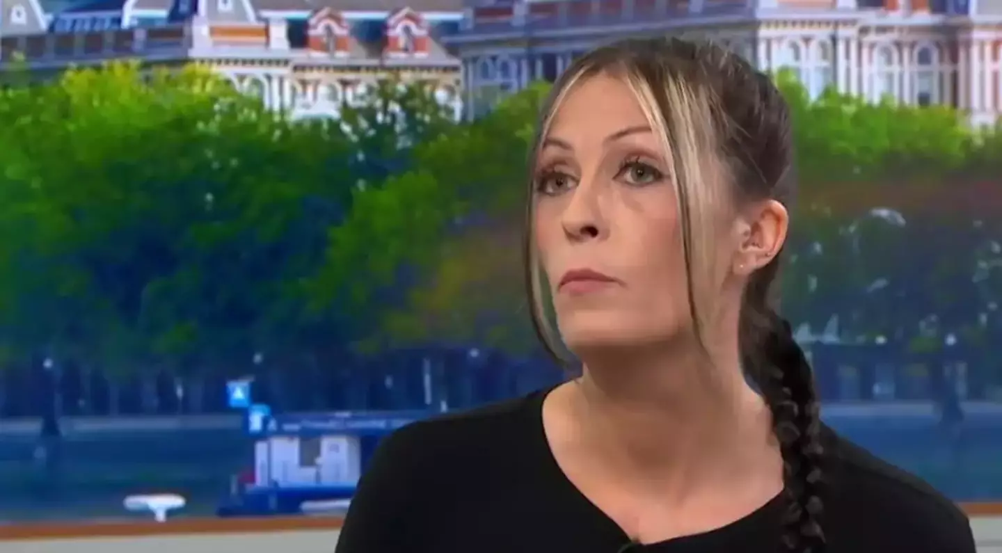 The ex-teacher revealed she didn't think she'd get caught on the platform (ITV)