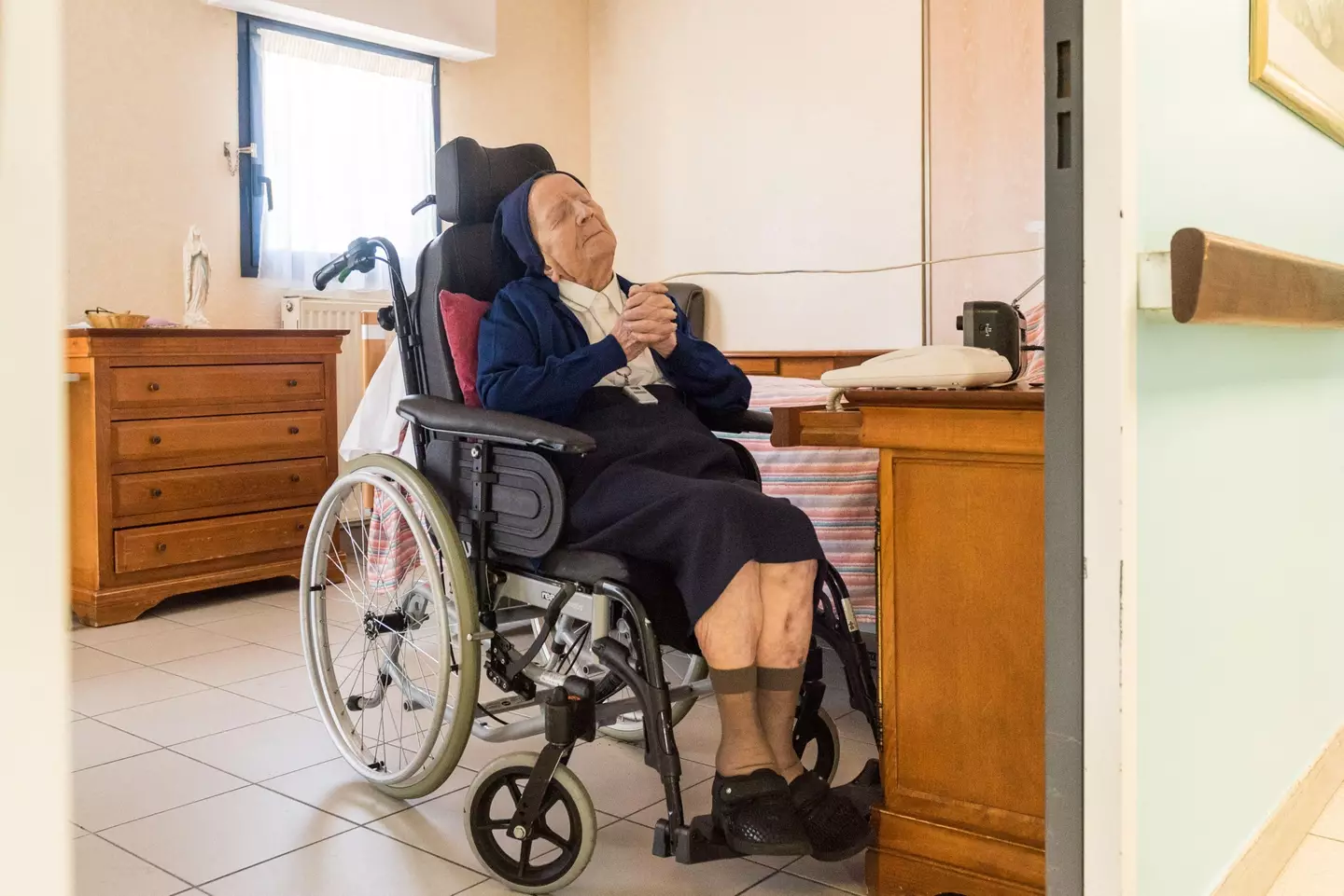 The nun has been named the world's oldest person following the passing of Kane Tanaka.