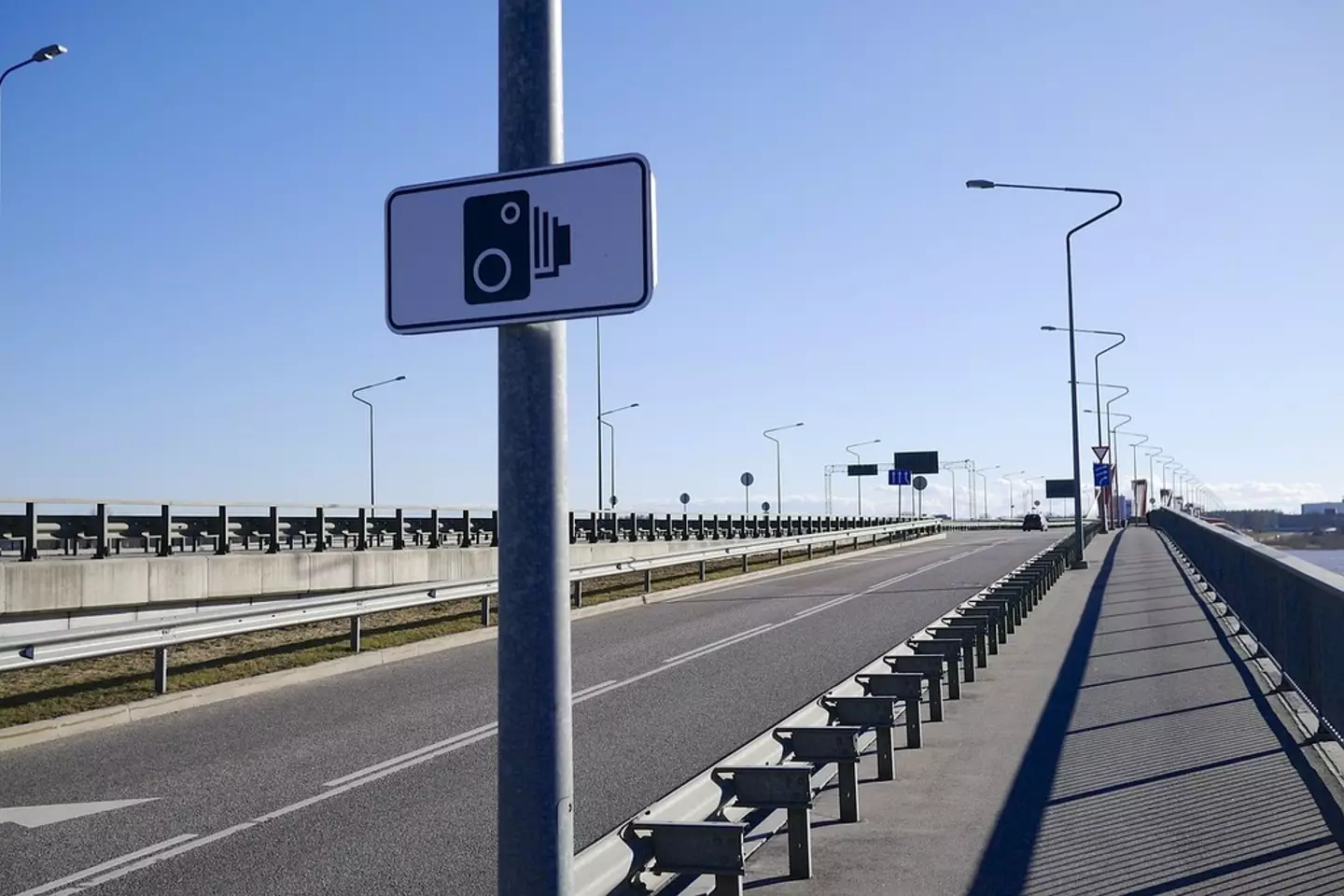 Speeding cameras picked up the incident and the driver was fined.