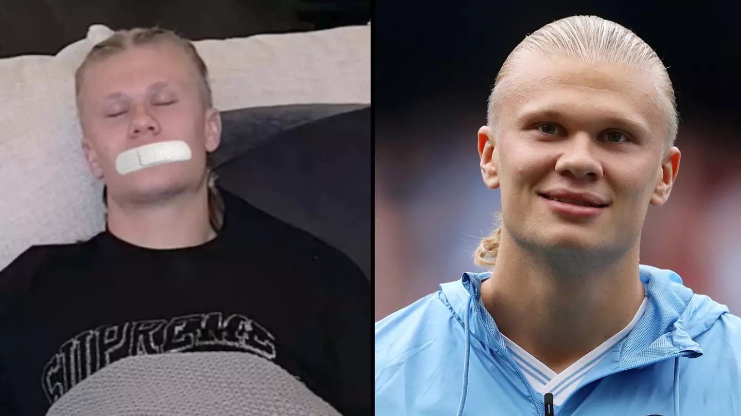 Erling Haaland tapes his mouth shut when he sleeps at night