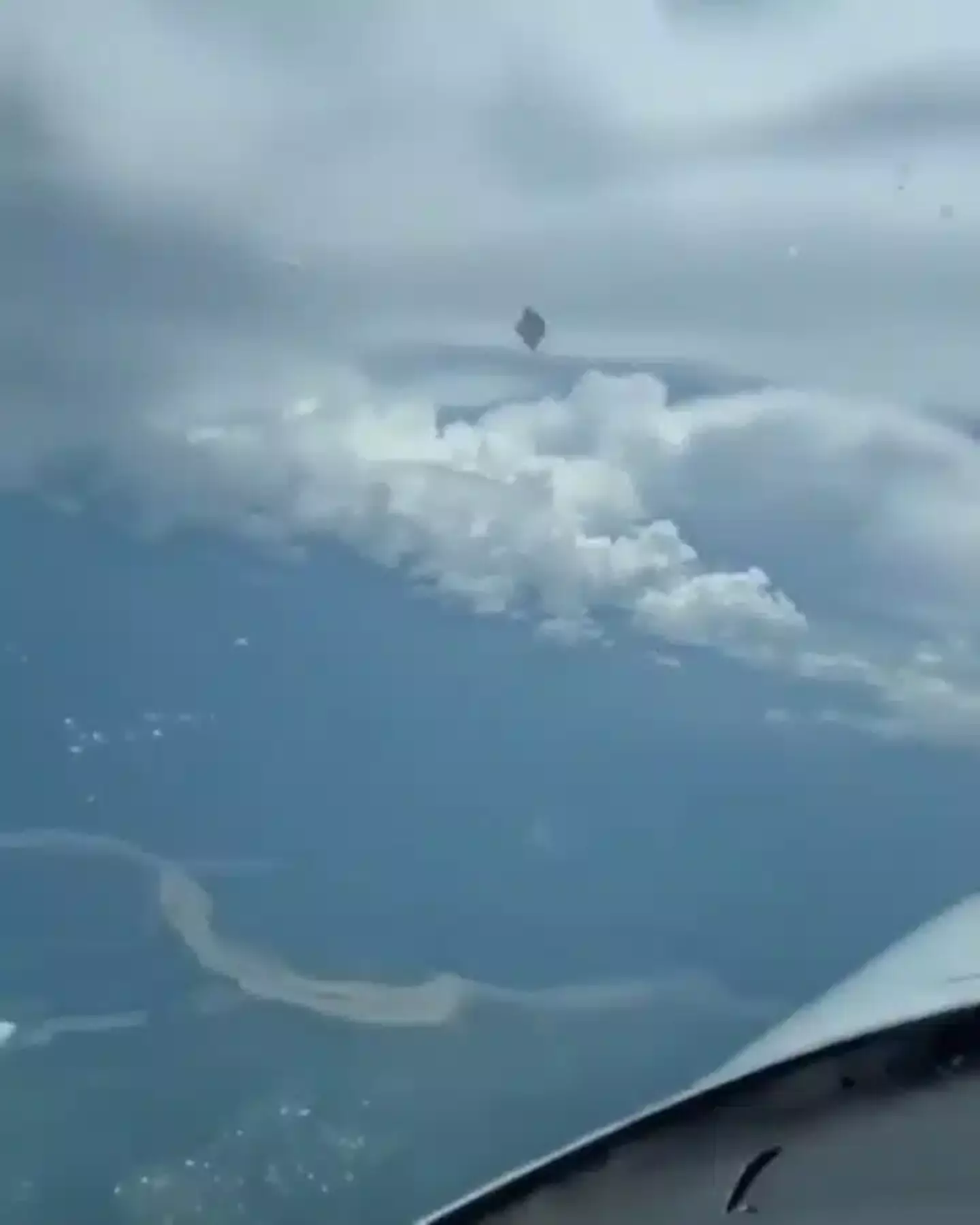 Pilot Jorge A. Arteaga spotted the bizarre object hurtling over Colombia.