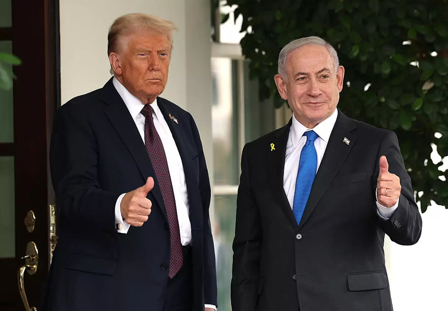 Once the Israeli government formally agrees to the terms in the peace deal, a ceasefire will begin (Win McNamee/Getty Images)