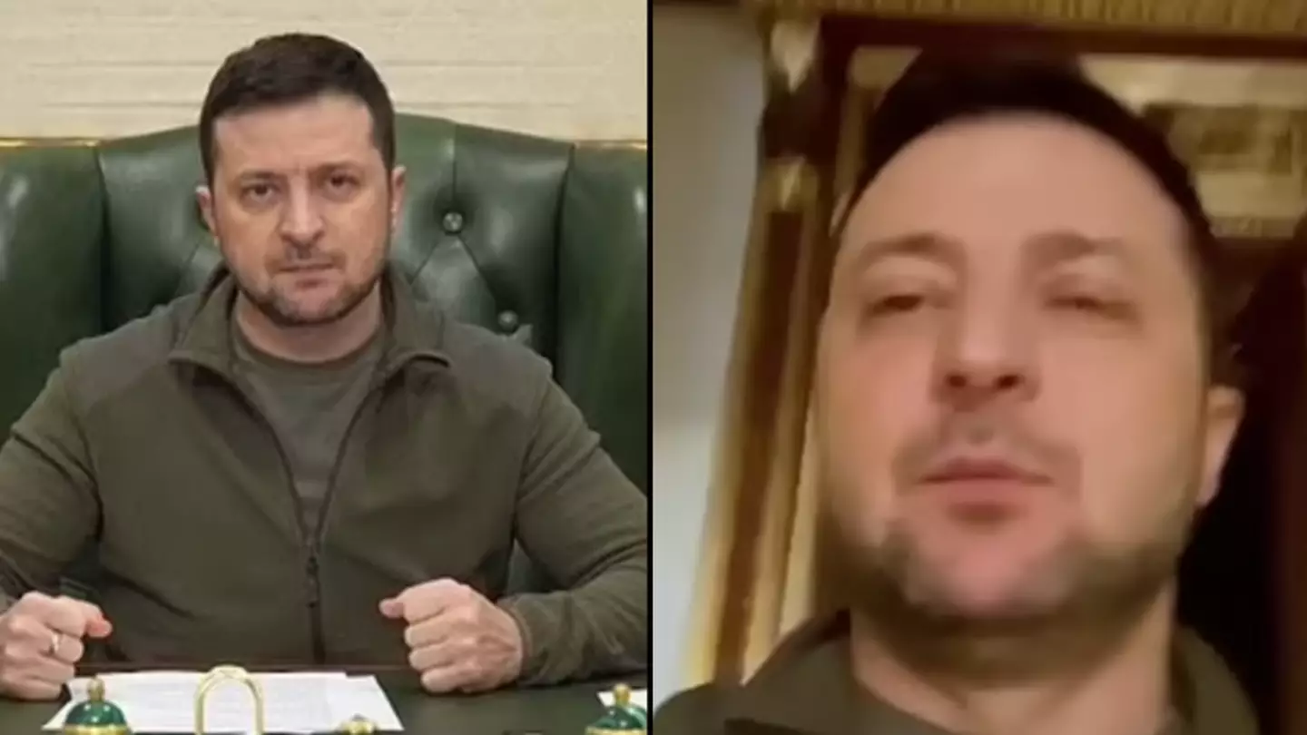 President Zelenskyy Says He's Not Afraid In Brave Message From Palace
