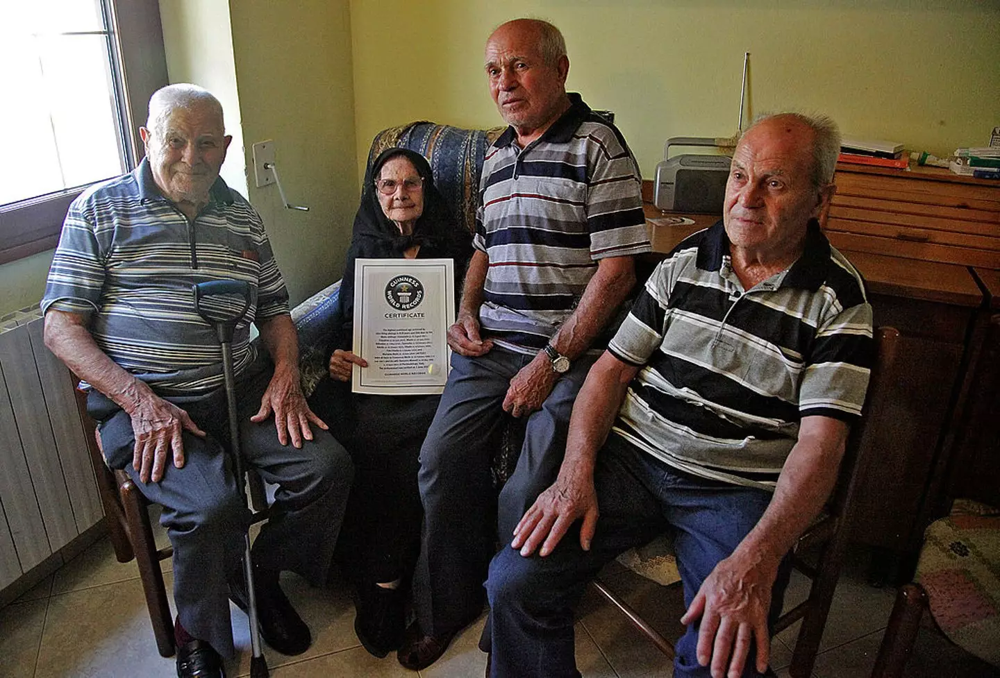 The soup sustained the Melis family throughout their long lives (ETTORE LOI/AFP/Getty Images)