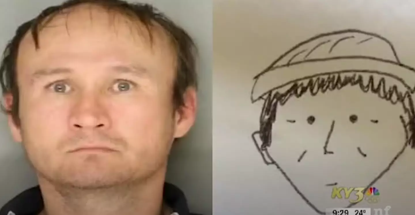 The Pennsylvania police managed to find the suspect with the help of the detailed sketch.