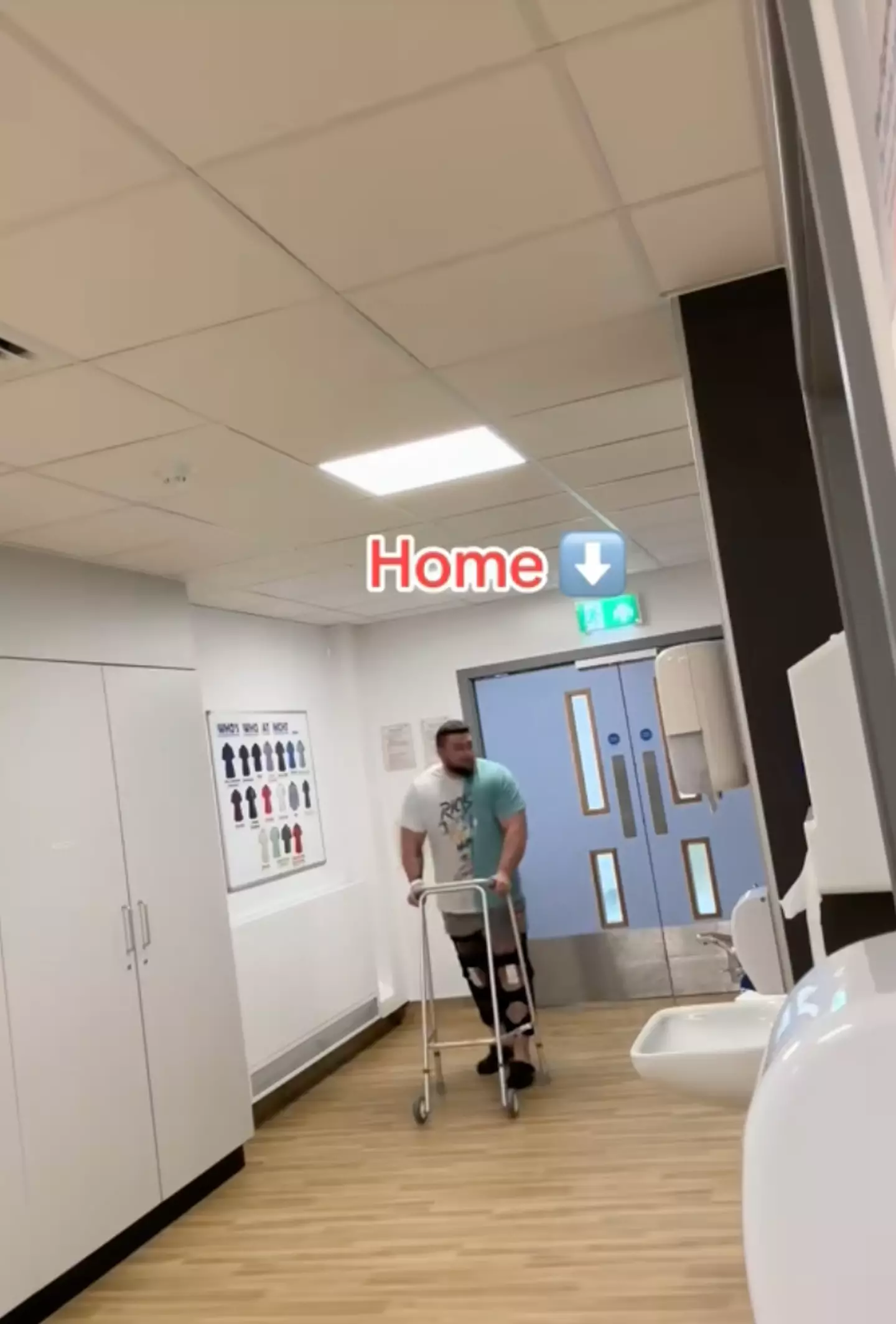 Viewers praised him for 'getting faster'. (TikTok/danj3903)