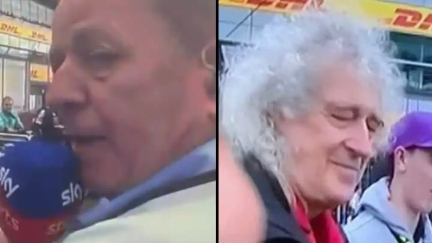 Martin Brundle defended by viewers after ‘painfully awkward’ interaction with ‘rude’ Brian May