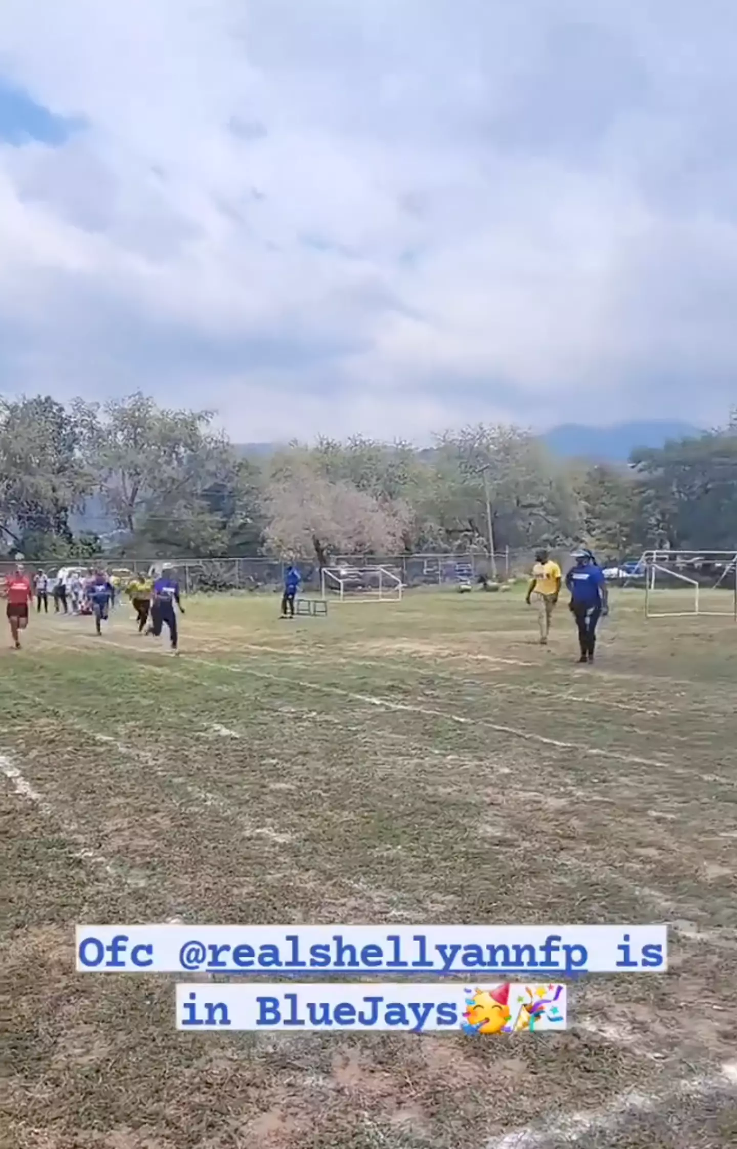 It took just seconds for Shelly-Ann Fraser-Pryce to speed ahead of the other parents.