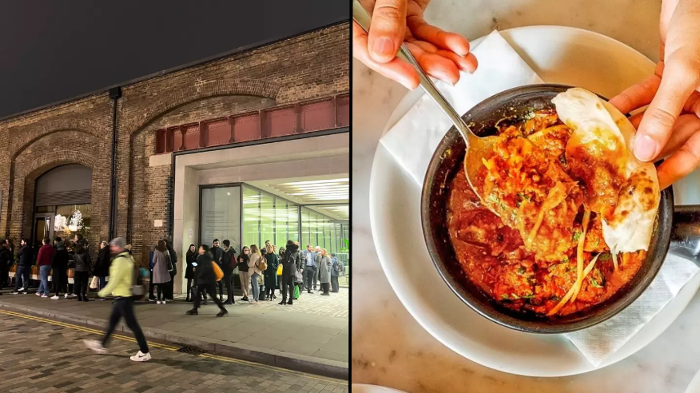 Huge debate started as massive queue for popular Indian restaurant is spotted