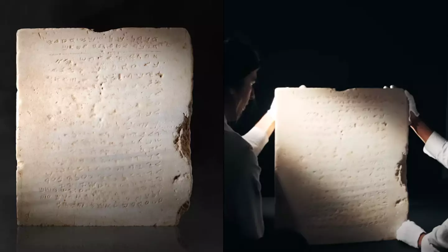Oldest stone tablet of 10 Commandments to sell for $2 million after accidentally being used as paving slab