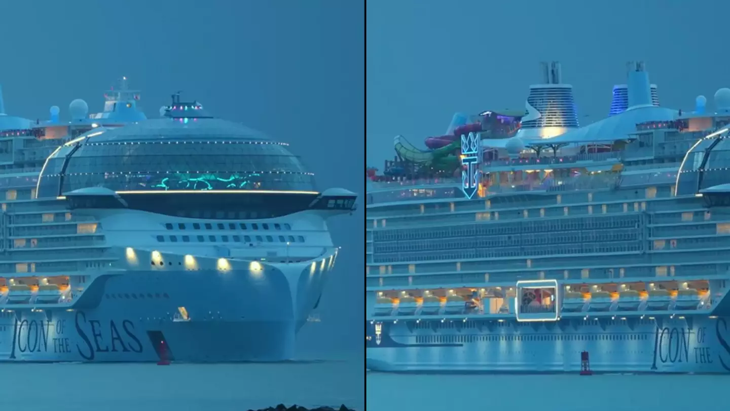 People have one question as world's largest cruise ship makes its grand entrance