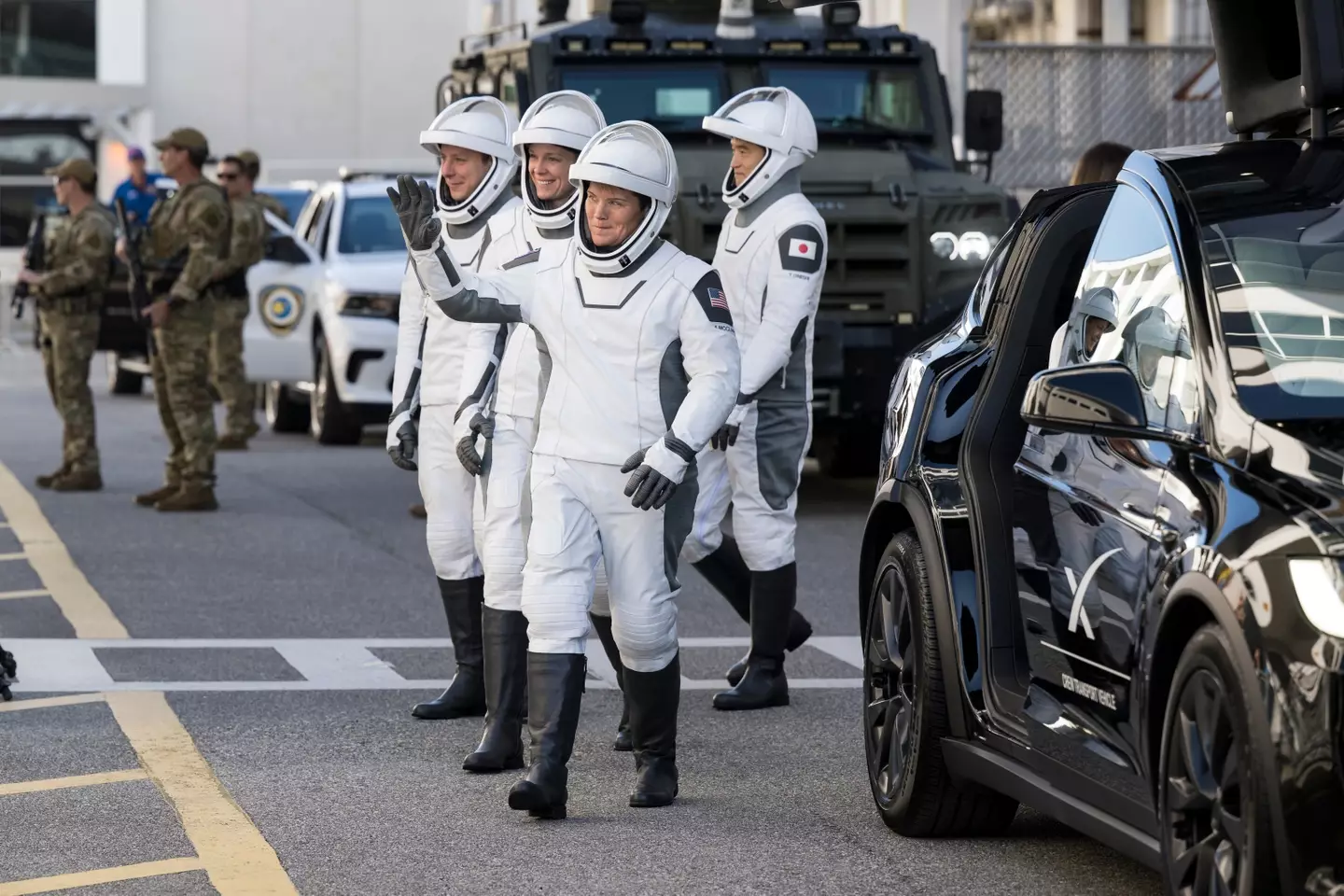 NASA's SpaceX Crew-10 were supposed to launch yesterday. (Aubrey Gemignani/NASA via Getty Images)