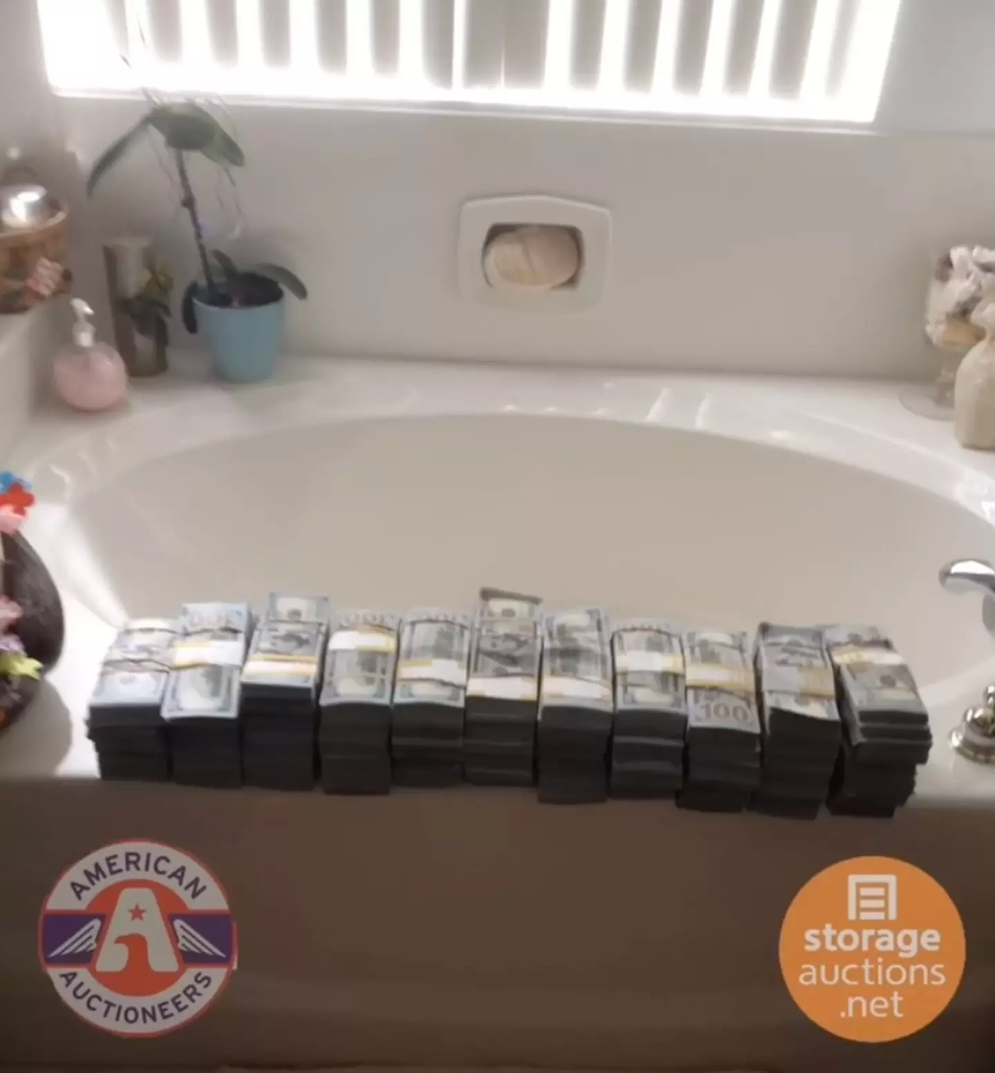 The lucky bloke ended up walking away with a smaller, but still substantial, sum than he initially found in the safe (YouTube/Dan & Laura Dotson)