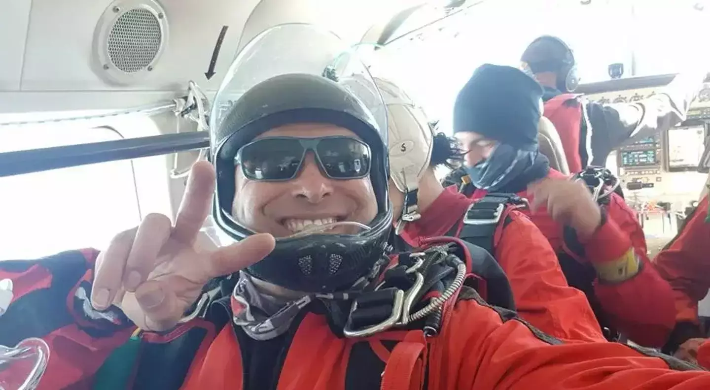 The 49-year-old was found dead by rescuers in Brazil hours after the failed jump (Facebook/Alencar Pqd)