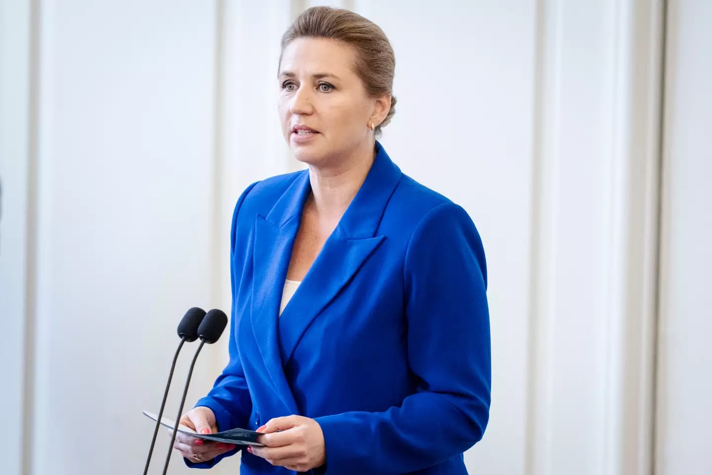 Danish PM Mette Frederiksen is said to have got an earbashing from the President (MADS CLAUS RASMUSSEN/Ritzau Scanpix/AFP via Getty Images)