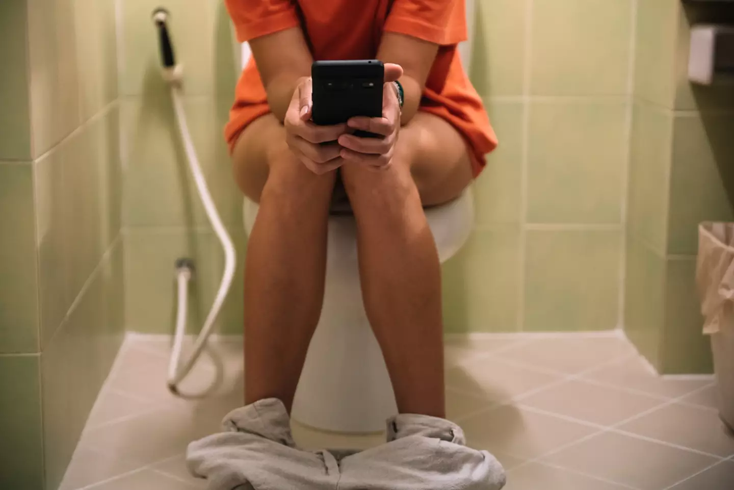 The more you poo, the more time you get to mess around on your phone. Remember to wash your hands. (Getty Stock Photo)