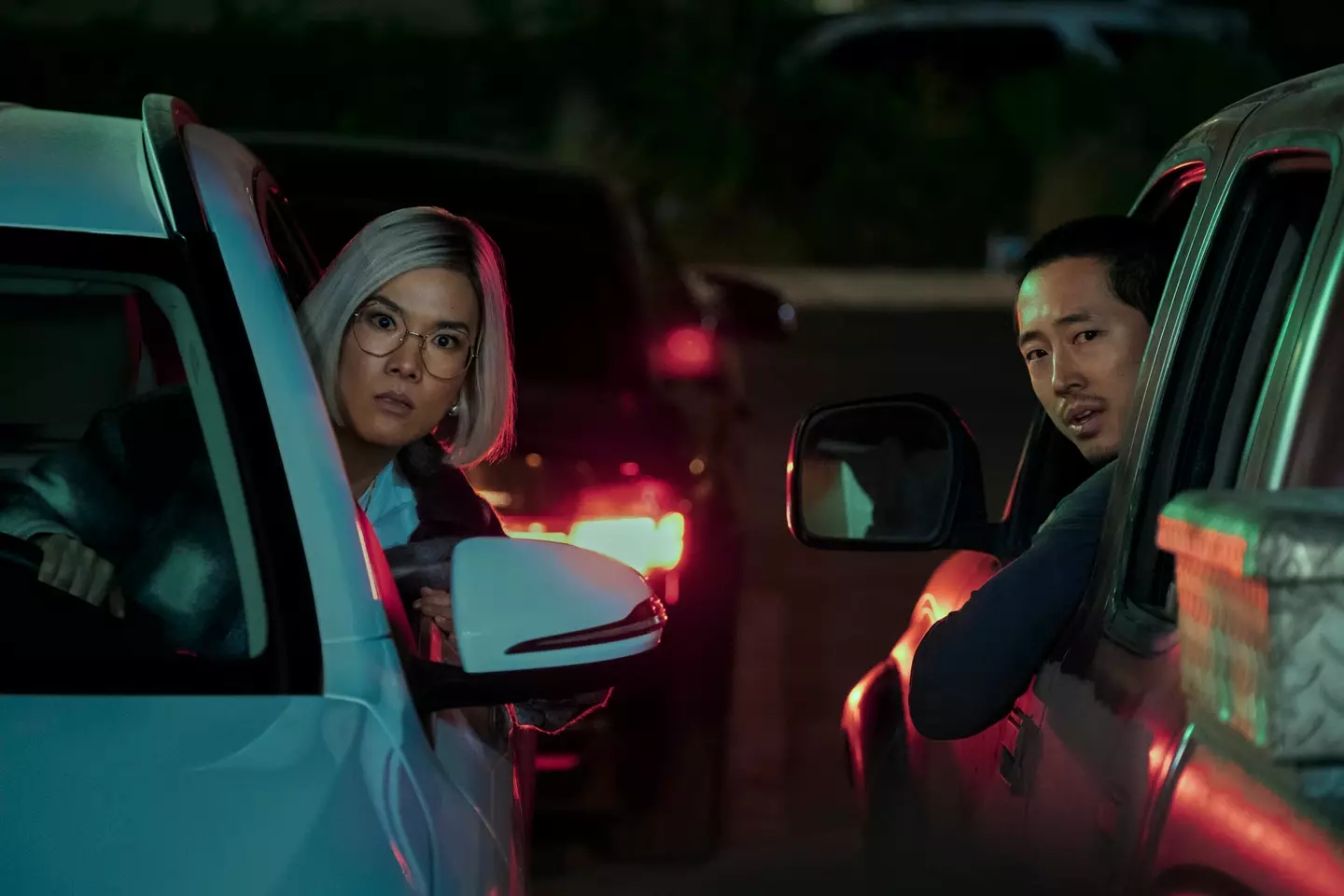 Ali Wong and Steven Yeun star in Beef.