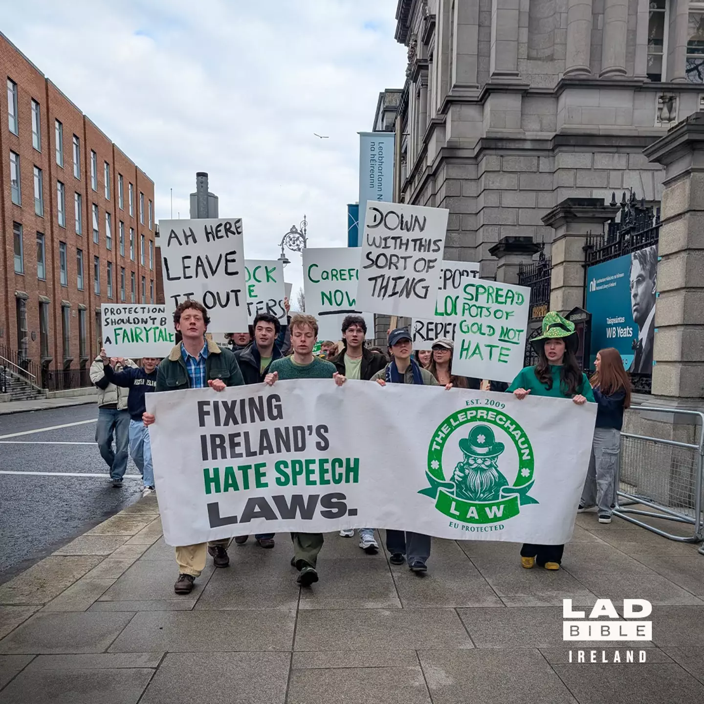 LADbible Ireland Leprechaun Law Protest