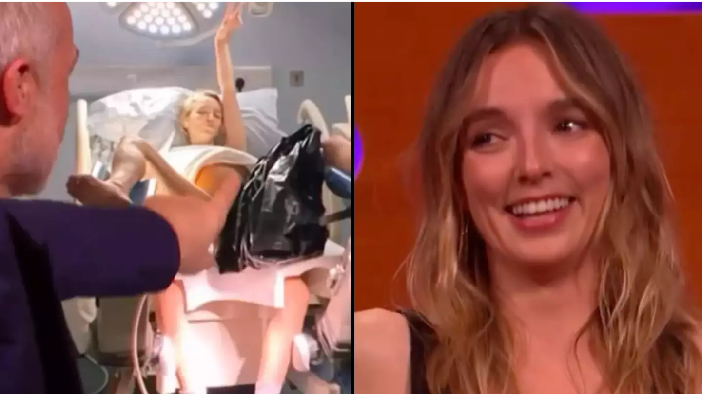 Truth behind photo where Jodie Comer can be seen 'giving birth on camera'