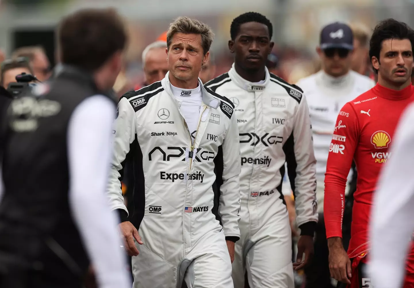 Brad Pitt and Damson Idris -