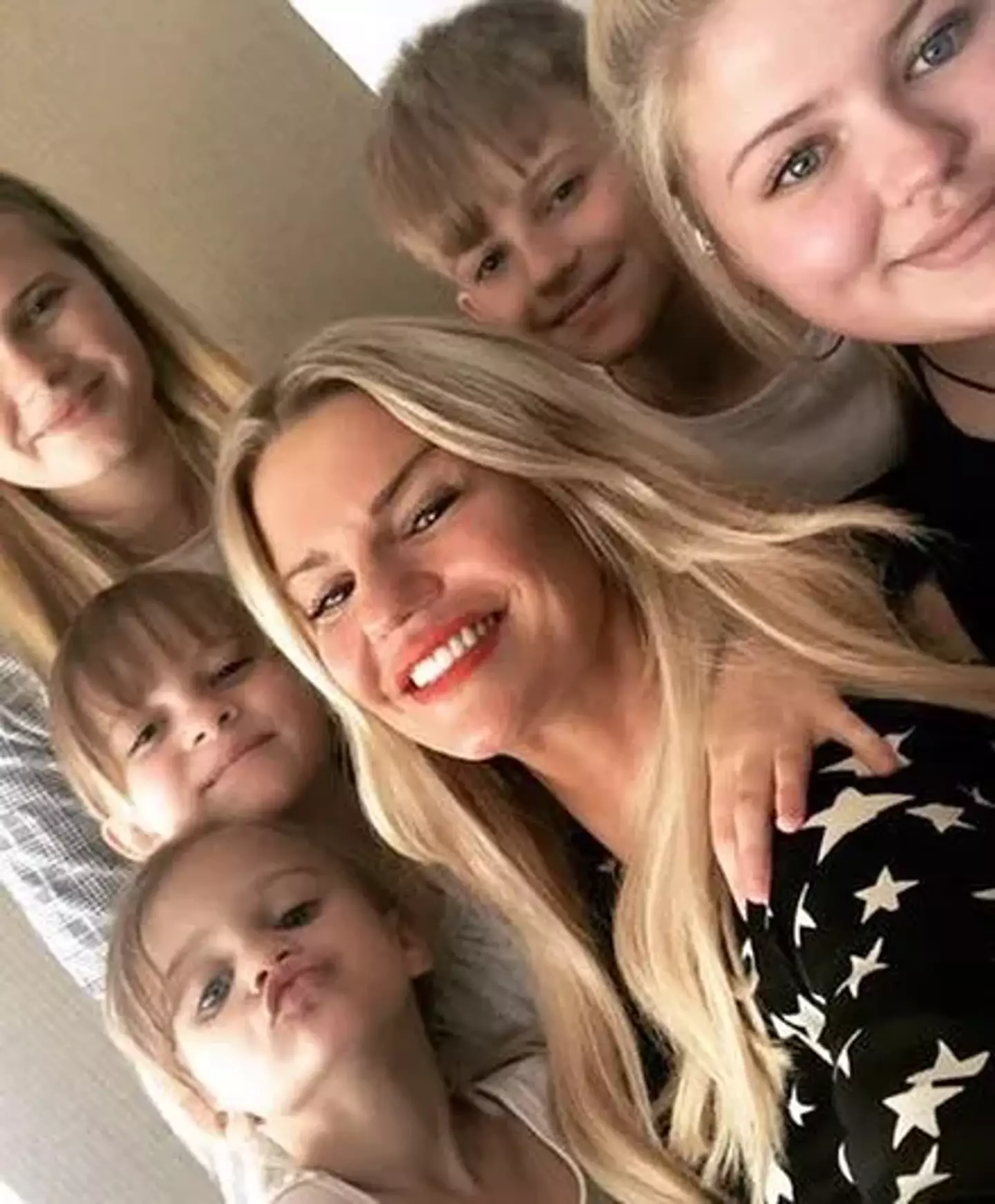 Kerry has five children and revealed she won't get the surgery to serve as a reminder to her kids the damage drugs can do. (Instagram/@kerrykatona7)